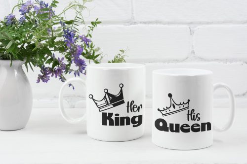 King & Queen bögrék